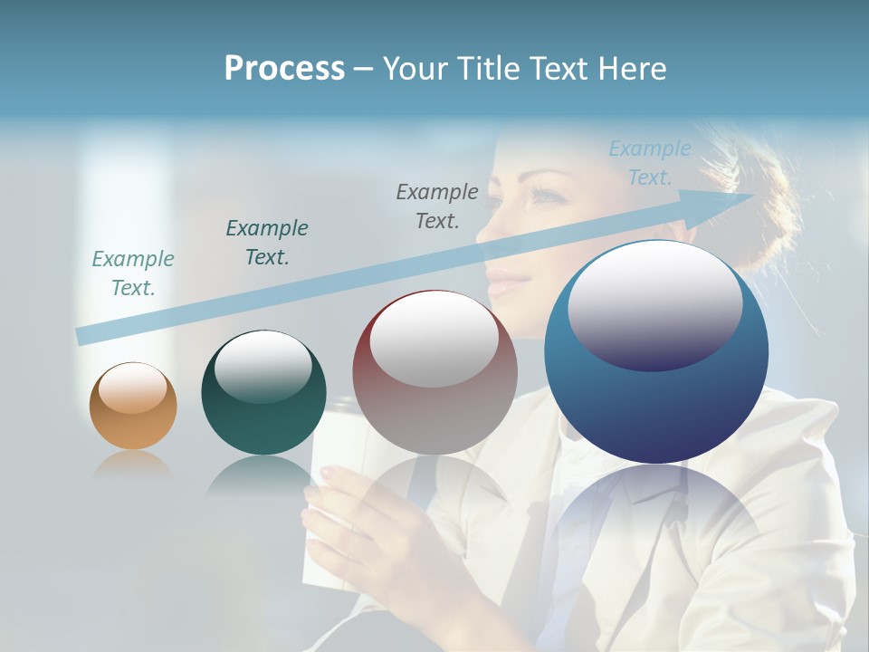 Caucasian Smiling Successful PowerPoint Template