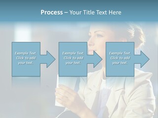 Caucasian Smiling Successful PowerPoint Template
