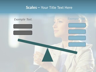 Caucasian Smiling Successful PowerPoint Template
