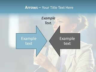 Caucasian Smiling Successful PowerPoint Template