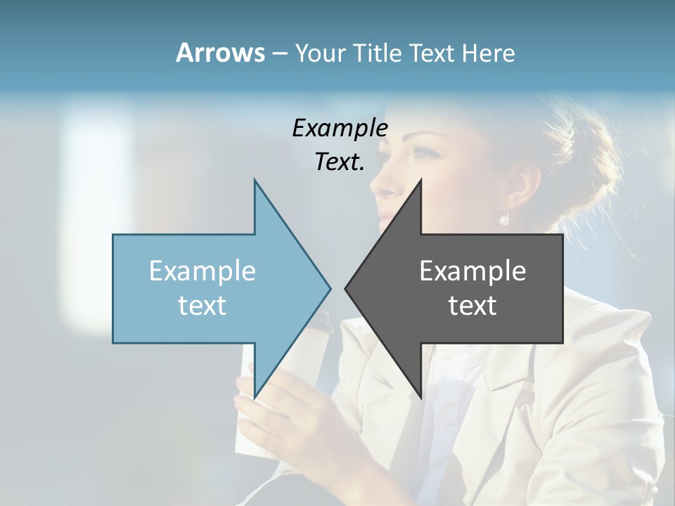 Caucasian Smiling Successful PowerPoint Template