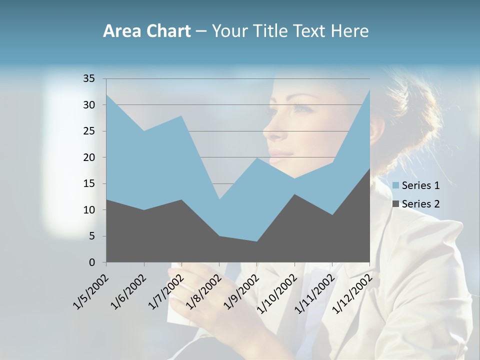 Caucasian Smiling Successful PowerPoint Template