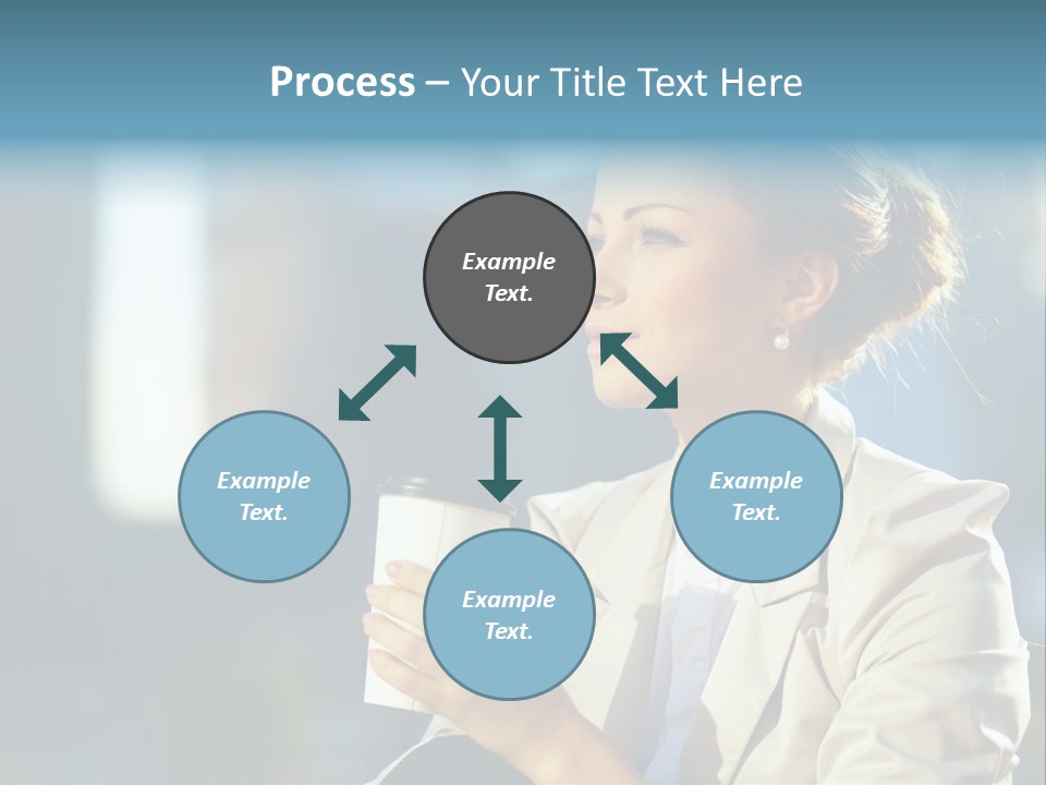 Caucasian Smiling Successful PowerPoint Template