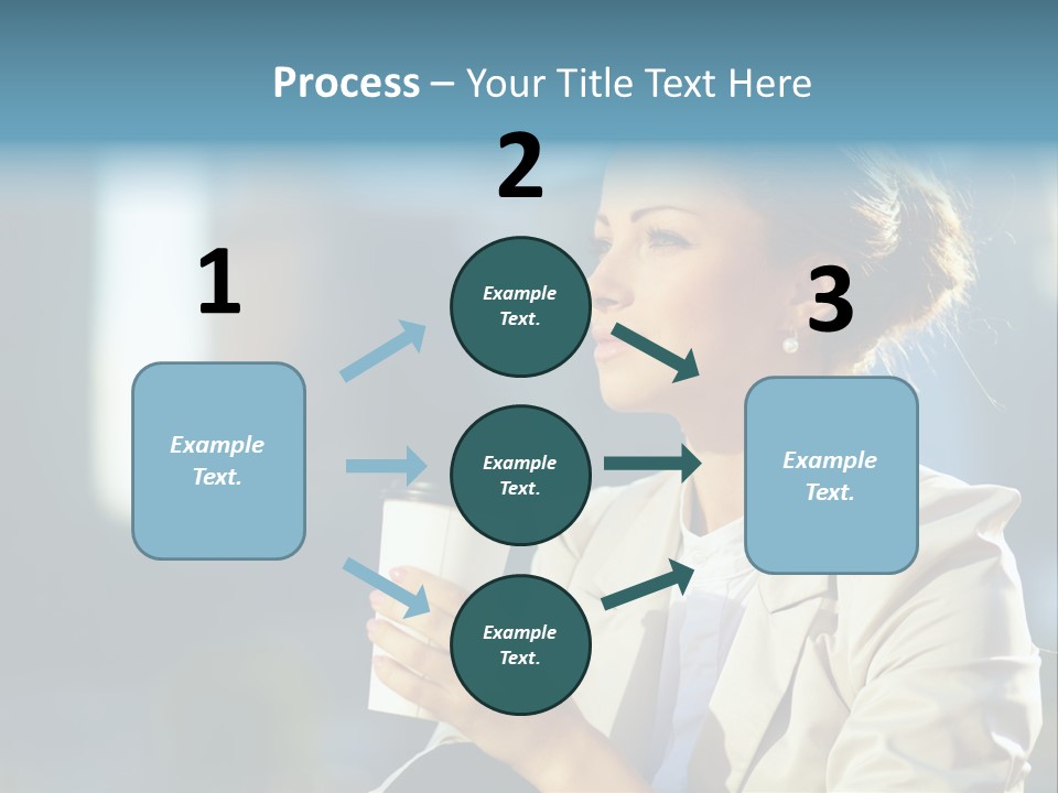 Caucasian Smiling Successful PowerPoint Template