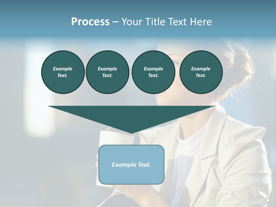 Caucasian Smiling Successful PowerPoint Template