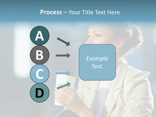 Caucasian Smiling Successful PowerPoint Template