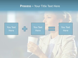 Caucasian Smiling Successful PowerPoint Template