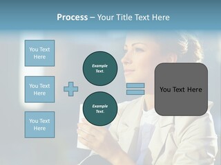 Caucasian Smiling Successful PowerPoint Template