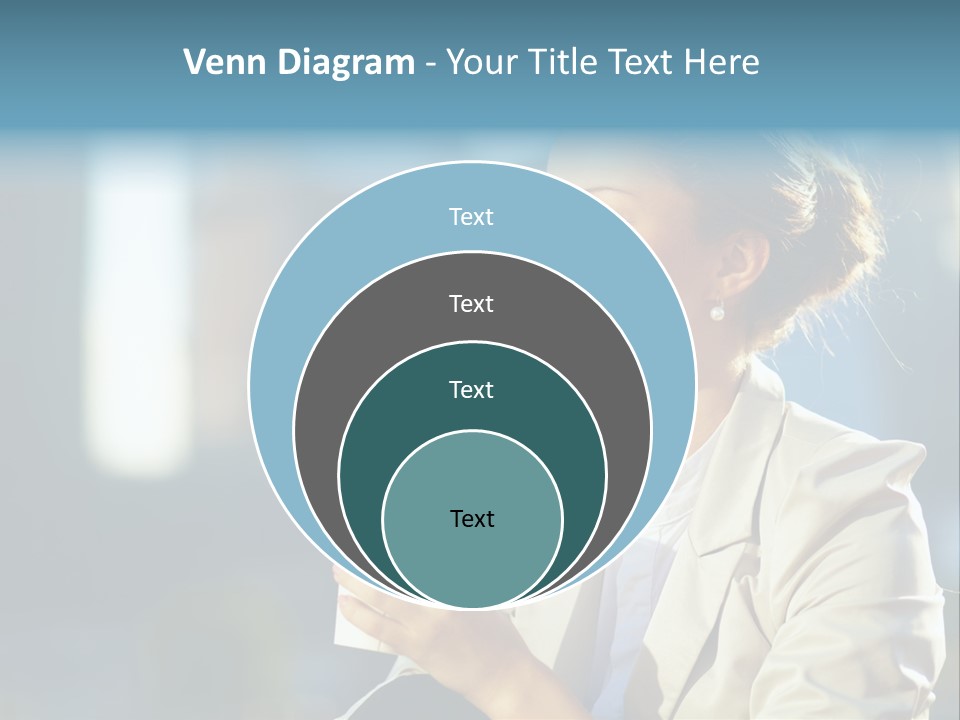 Caucasian Smiling Successful PowerPoint Template