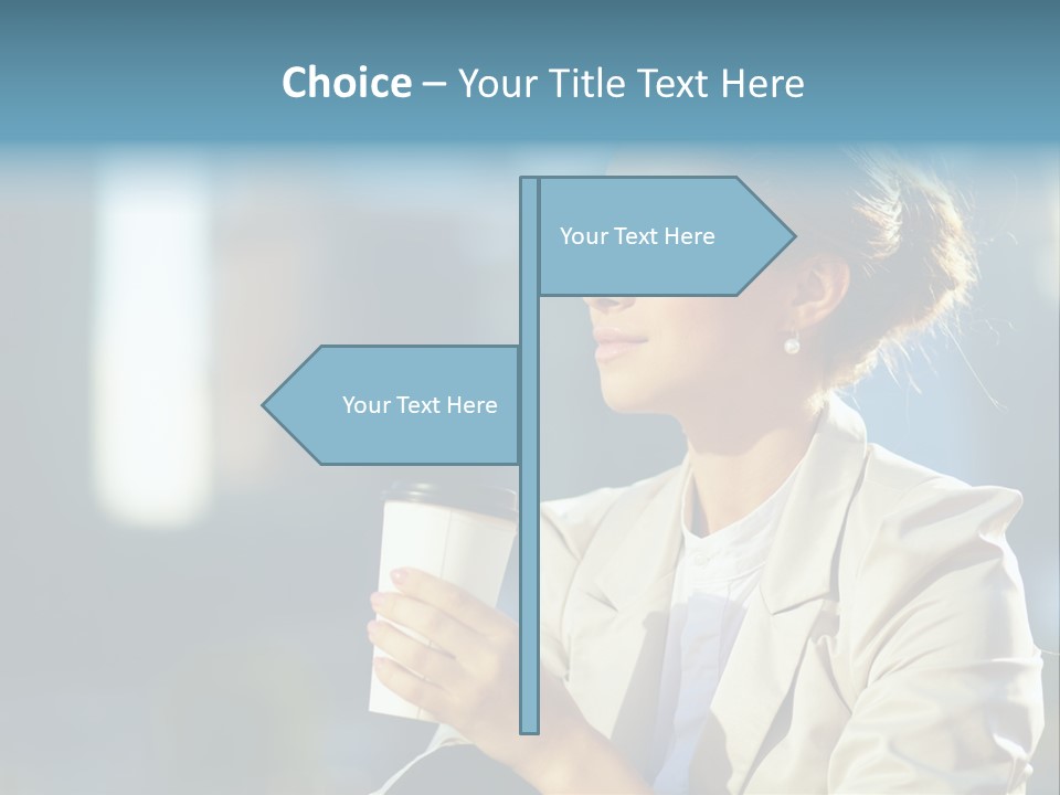 Caucasian Smiling Successful PowerPoint Template