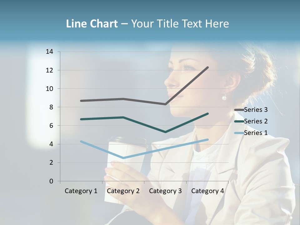 Caucasian Smiling Successful PowerPoint Template