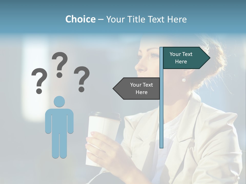 Caucasian Smiling Successful PowerPoint Template