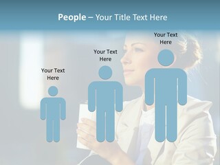 Caucasian Smiling Successful PowerPoint Template