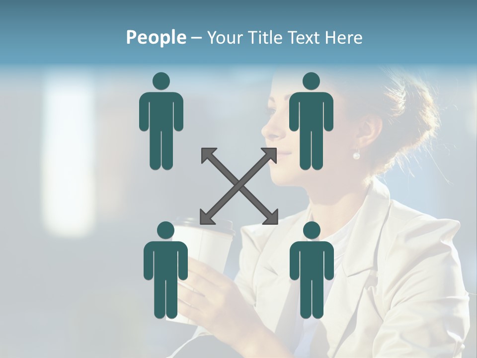 Caucasian Smiling Successful PowerPoint Template