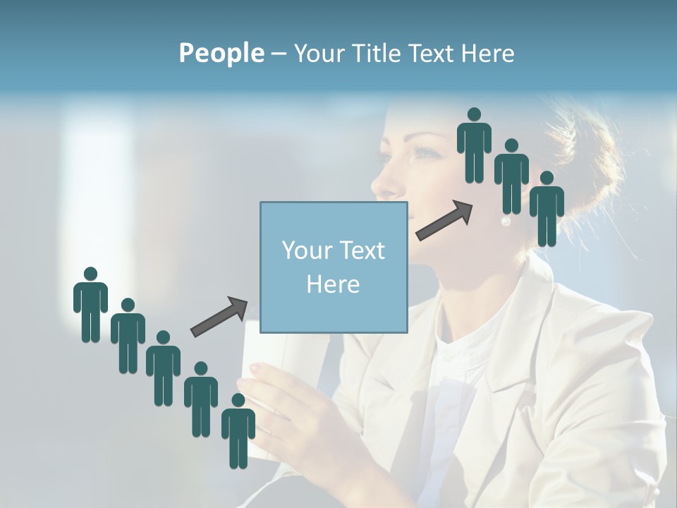 Caucasian Smiling Successful PowerPoint Template