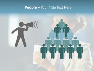 Caucasian Smiling Successful PowerPoint Template