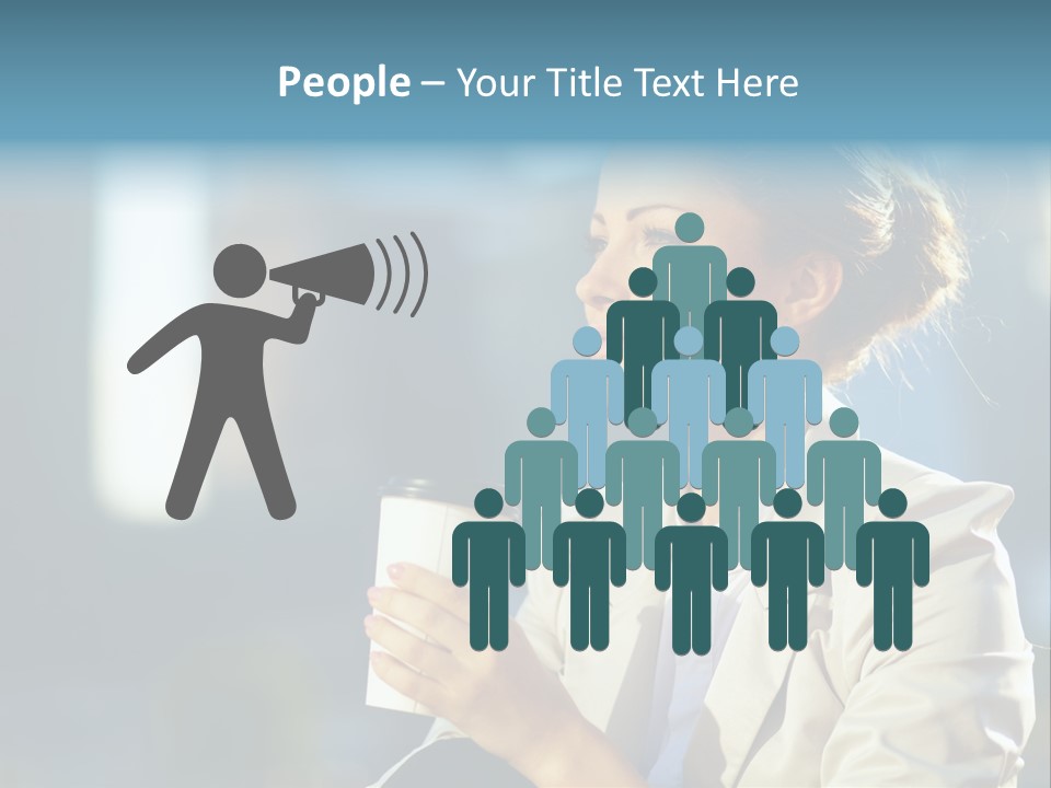 Caucasian Smiling Successful PowerPoint Template