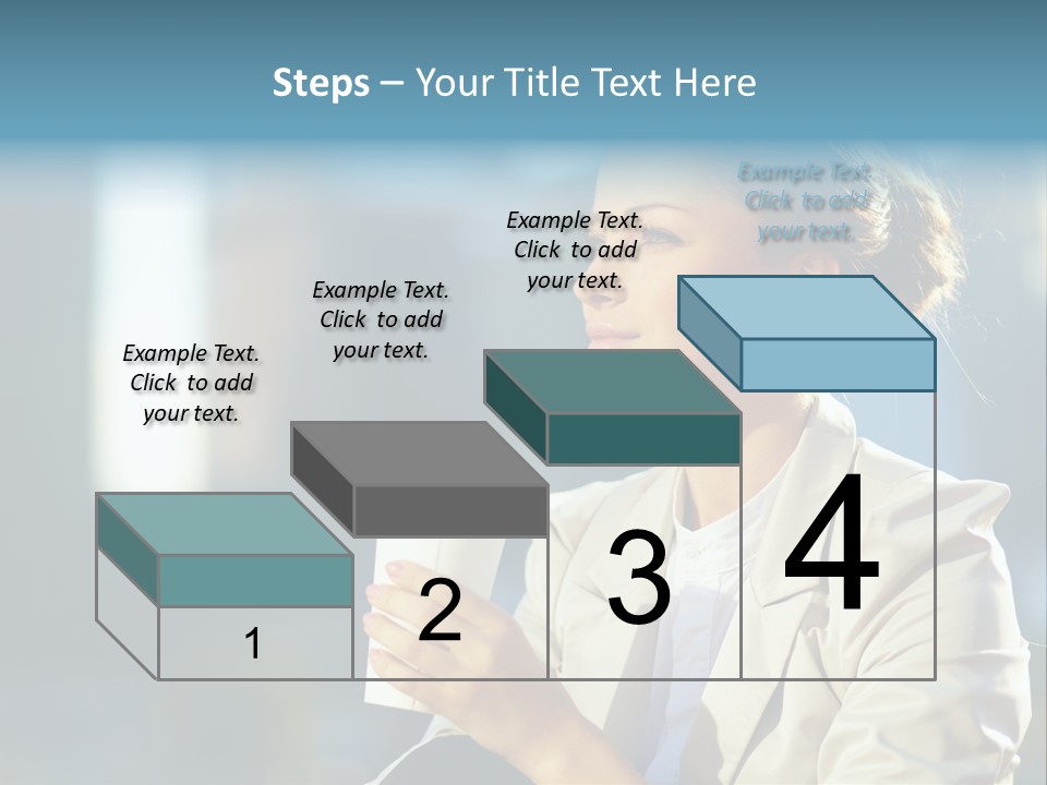 Caucasian Smiling Successful PowerPoint Template