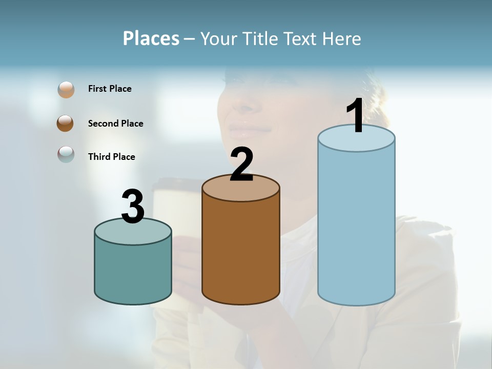 Businesswoman One Success PowerPoint Template