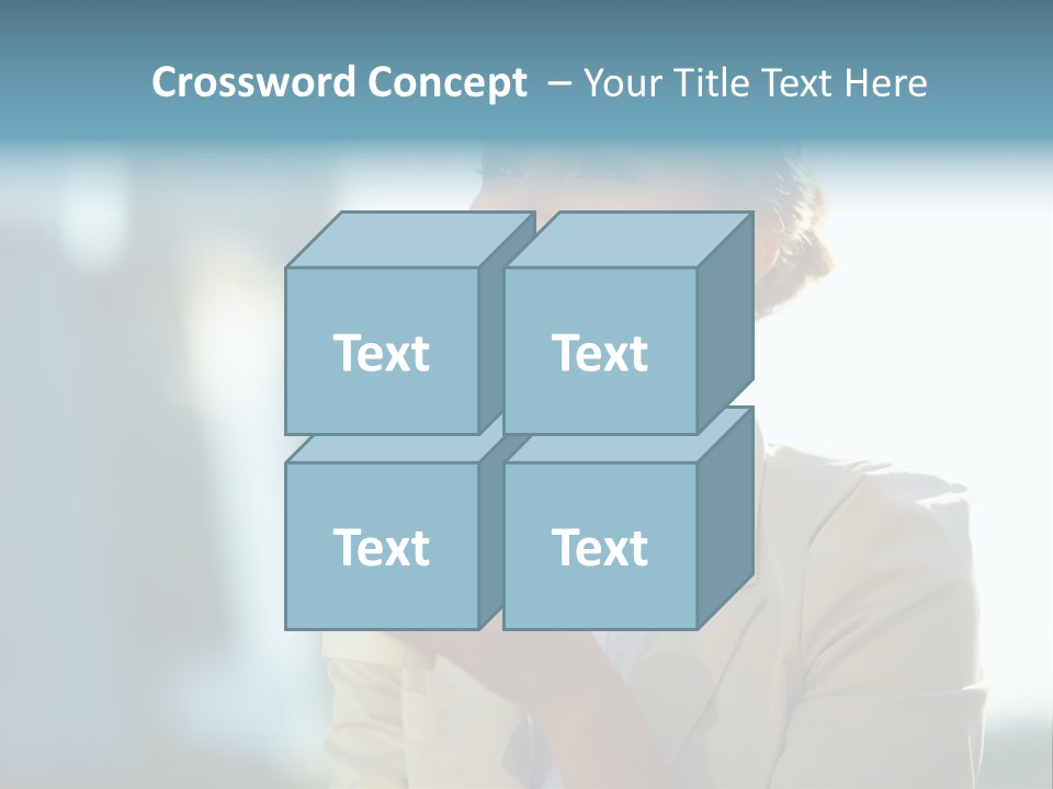 Businesswoman One Success PowerPoint Template