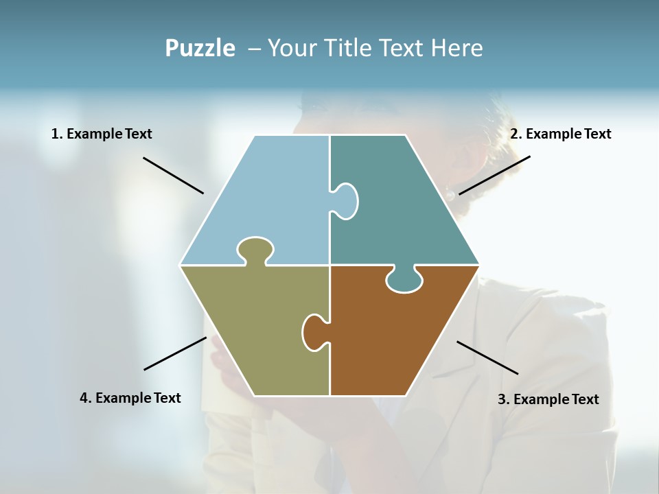 Businesswoman One Success PowerPoint Template