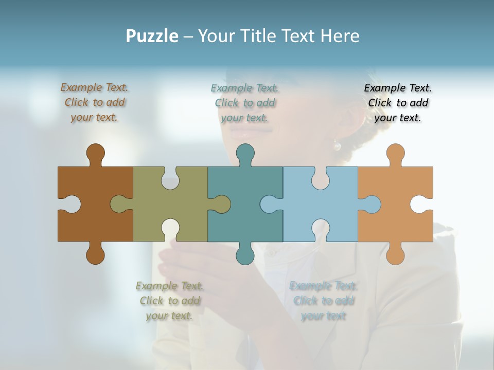 Businesswoman One Success PowerPoint Template