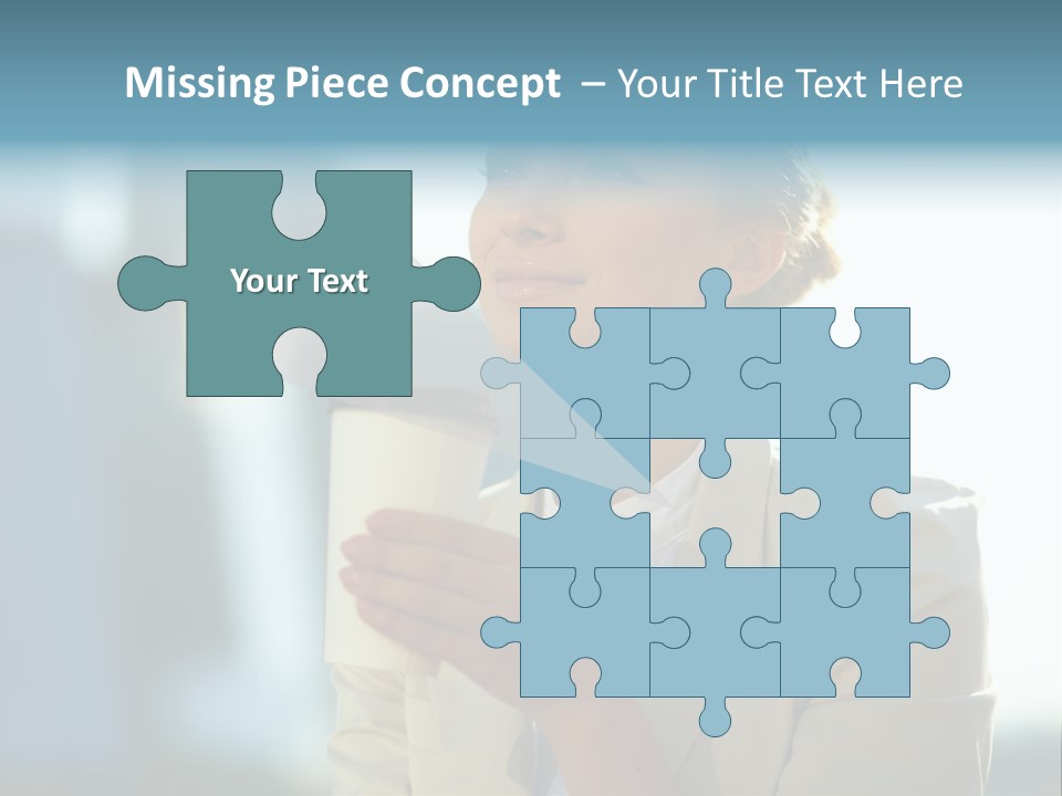 Businesswoman One Success PowerPoint Template