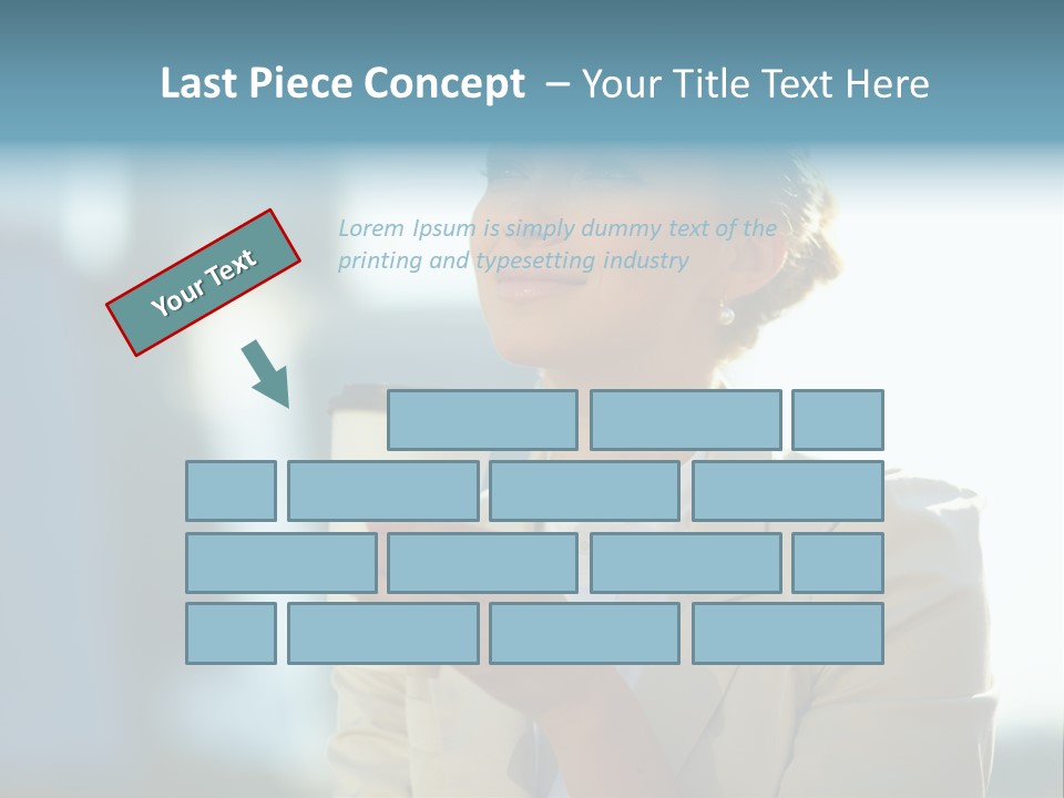 Businesswoman One Success PowerPoint Template