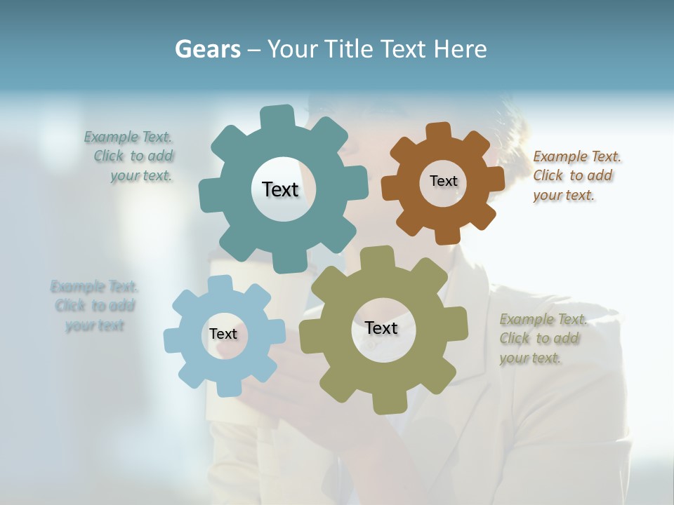 Businesswoman One Success PowerPoint Template