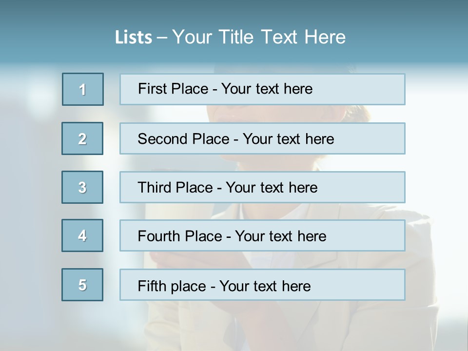 Businesswoman One Success PowerPoint Template