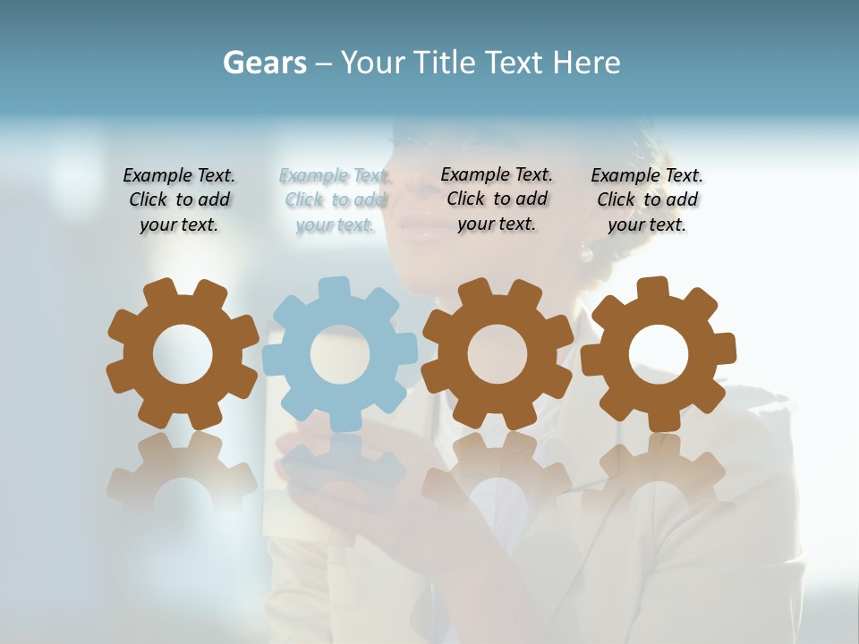 Businesswoman One Success PowerPoint Template