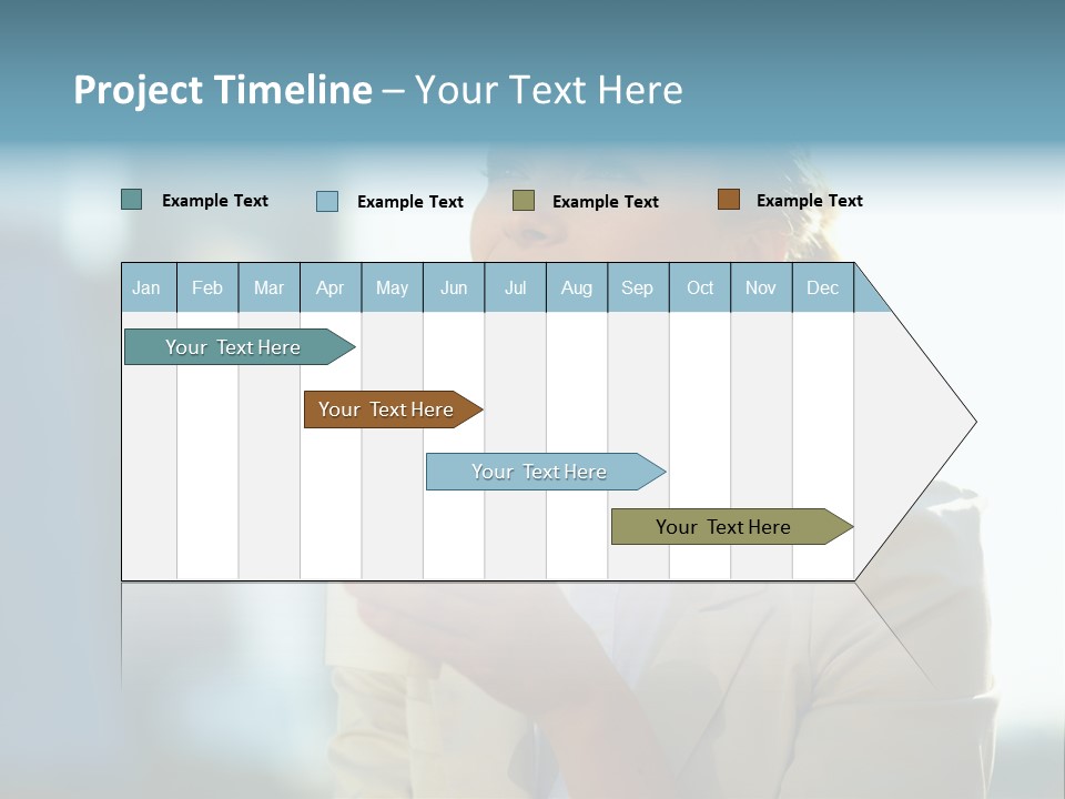 Businesswoman One Success PowerPoint Template