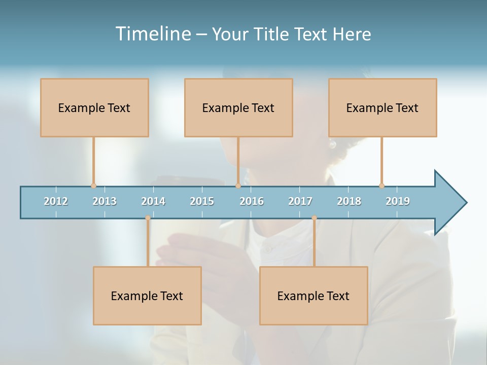 Businesswoman One Success PowerPoint Template