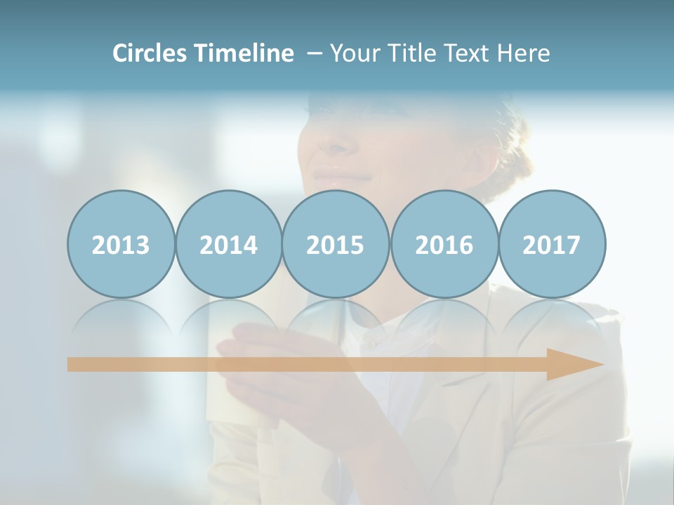 Businesswoman One Success PowerPoint Template