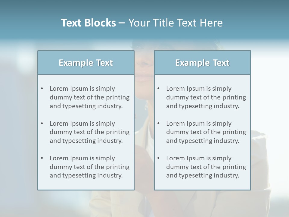 Businesswoman One Success PowerPoint Template