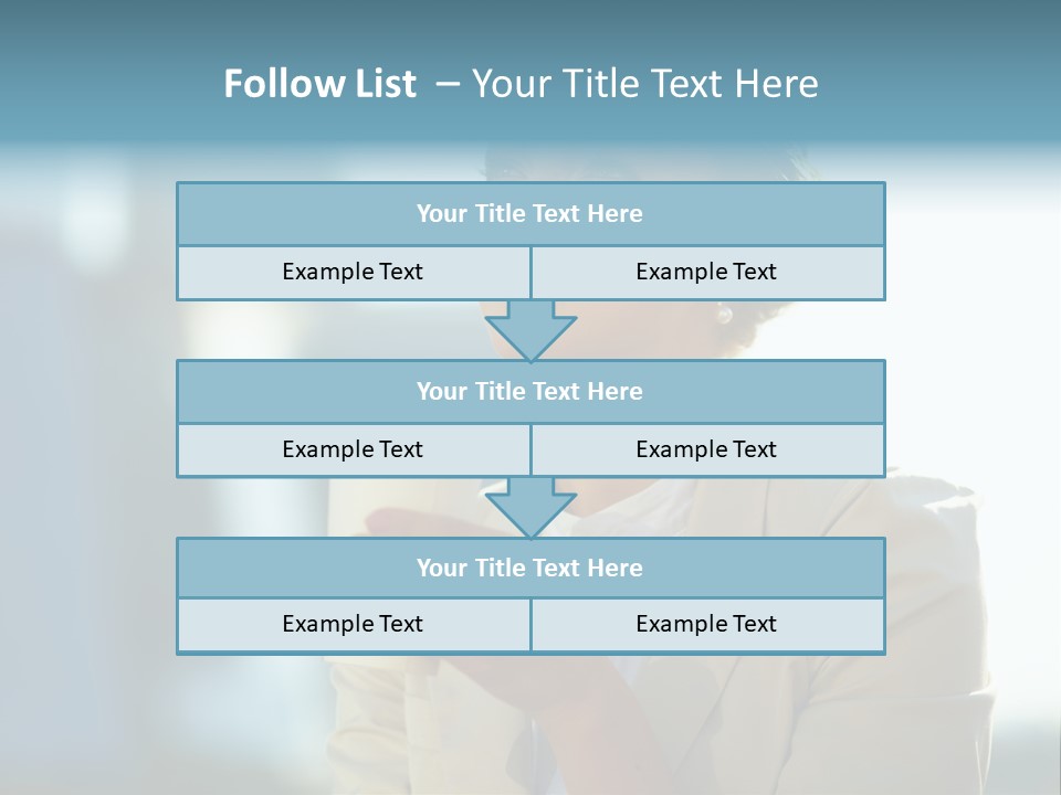 Businesswoman One Success PowerPoint Template