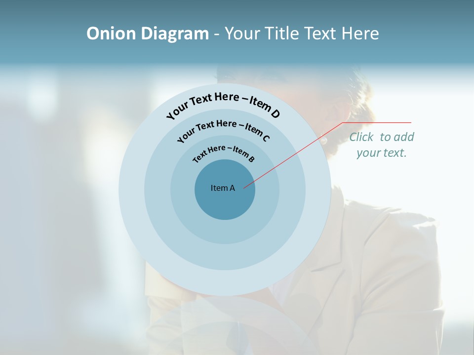 Businesswoman One Success PowerPoint Template