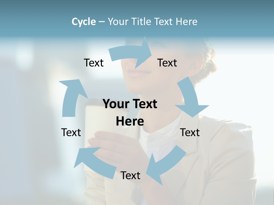 Businesswoman One Success PowerPoint Template