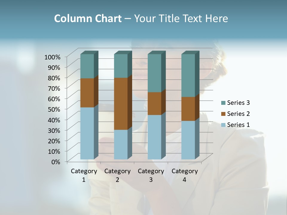 Businesswoman One Success PowerPoint Template