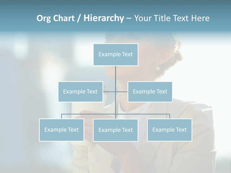 Businesswoman One Success PowerPoint Template