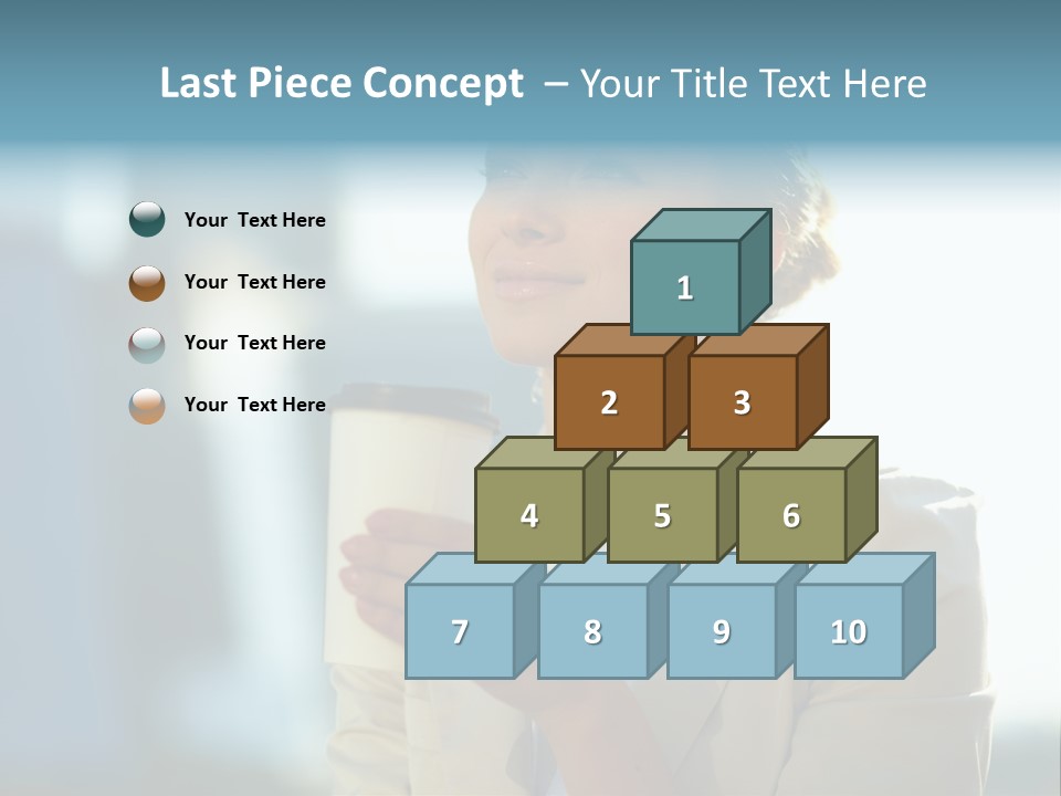 Businesswoman One Success PowerPoint Template