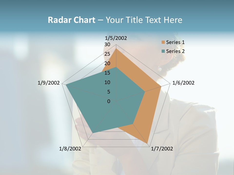 Businesswoman One Success PowerPoint Template