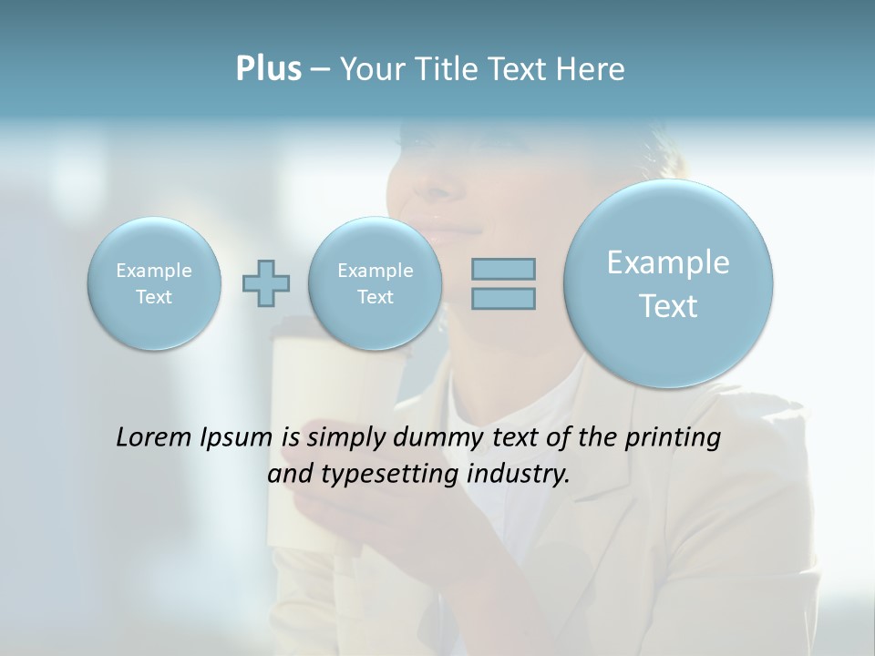 Businesswoman One Success PowerPoint Template