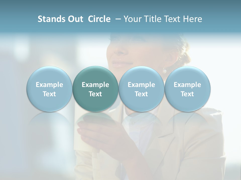 Businesswoman One Success PowerPoint Template