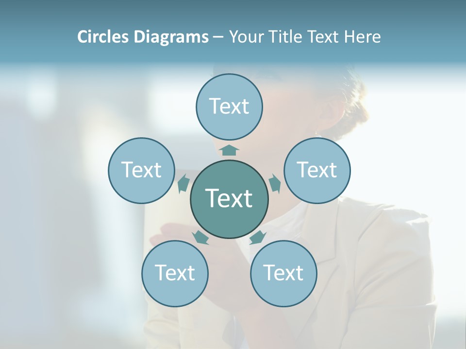 Businesswoman One Success PowerPoint Template