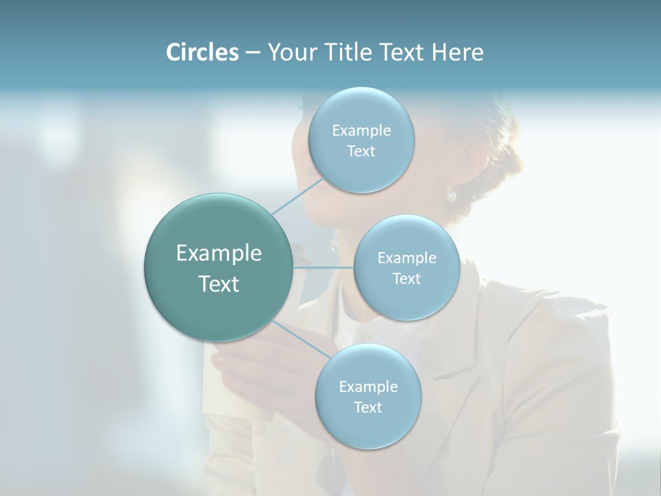 Businesswoman One Success PowerPoint Template