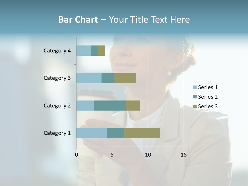 Businesswoman One Success PowerPoint Template