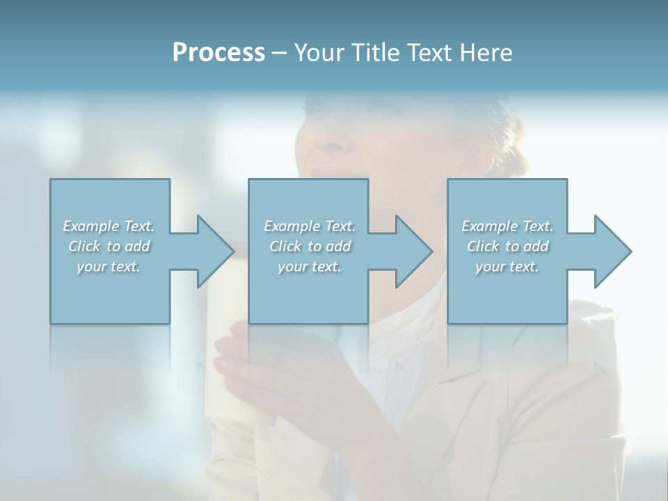 Businesswoman One Success PowerPoint Template