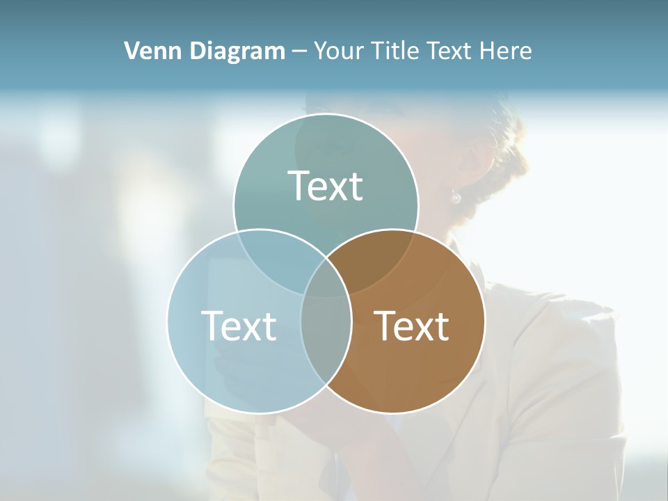 Businesswoman One Success PowerPoint Template