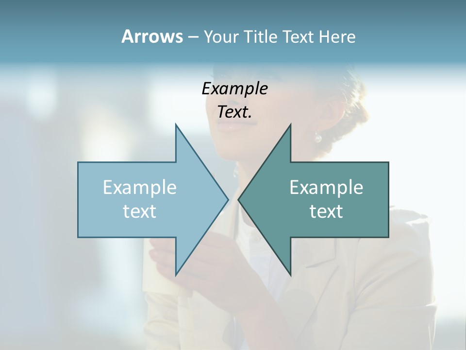 Businesswoman One Success PowerPoint Template